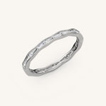 Load image into Gallery viewer, Tapered Baguette Row Diamond Band