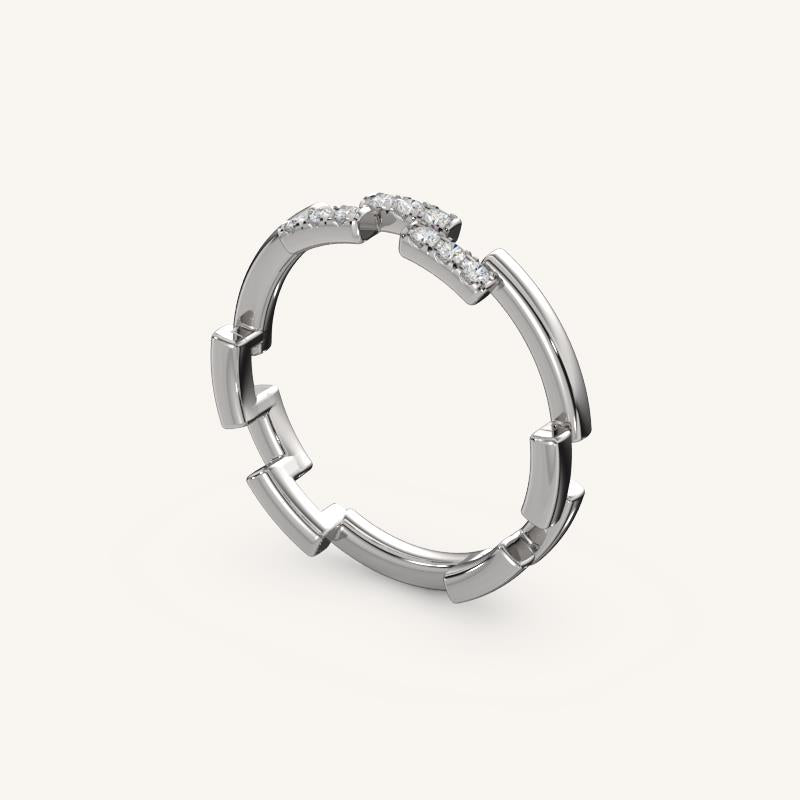 The ZigZag 9 Diamond Band