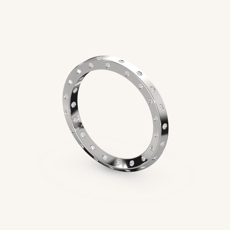 The Nova Edge Diamond Eternity Band