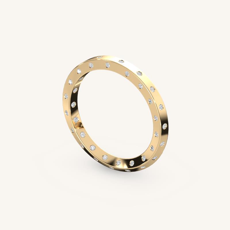 The Nova Edge Diamond Eternity Band
