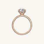 Load image into Gallery viewer, The Trelisse –Solitaire Hidden Halo Engagement Ring
