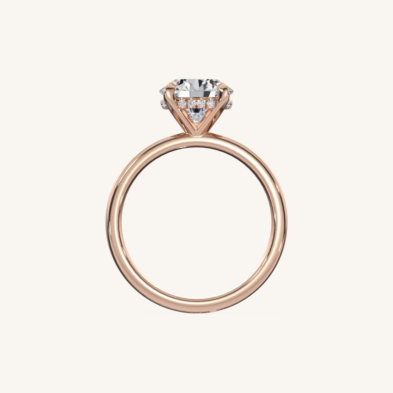 The Trelisse –Solitaire Hidden Halo Engagement Ring