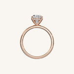 Load image into Gallery viewer, The Trelisse –Solitaire Hidden Halo Engagement Ring