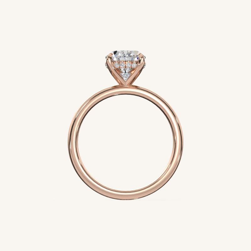 The Trelisse –Solitaire Hidden Halo Engagement Ring