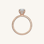 Load image into Gallery viewer, The Trelisse –Solitaire Hidden Halo Engagement Ring