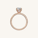 Load image into Gallery viewer, The Trelisse –Solitaire Hidden Halo Engagement Ring