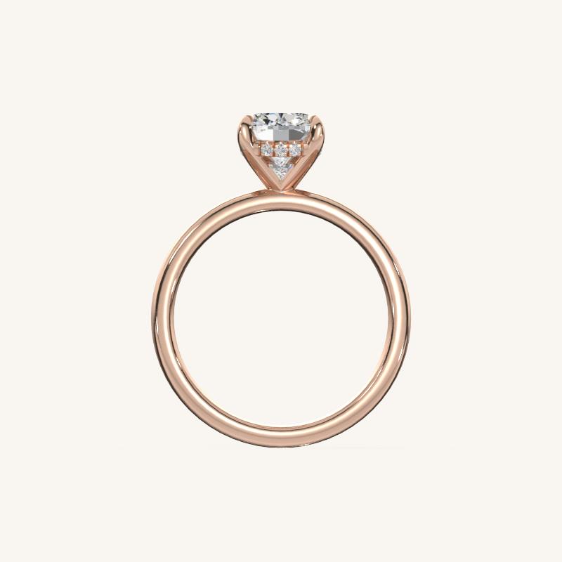 The Trelisse –Solitaire Hidden Halo Engagement Ring