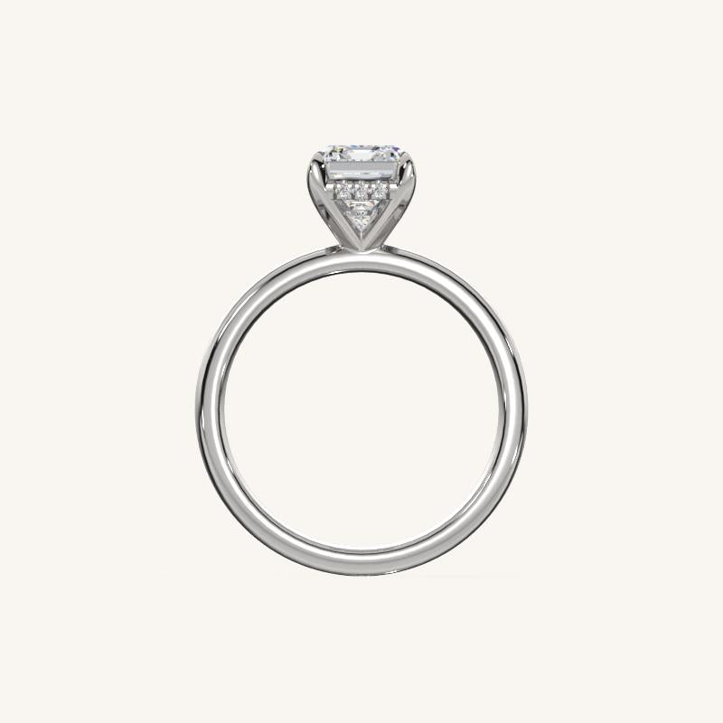 The Trelisse –Solitaire Hidden Halo Engagement Ring
