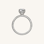 Load image into Gallery viewer, The Trelisse –Solitaire Hidden Halo Engagement Ring