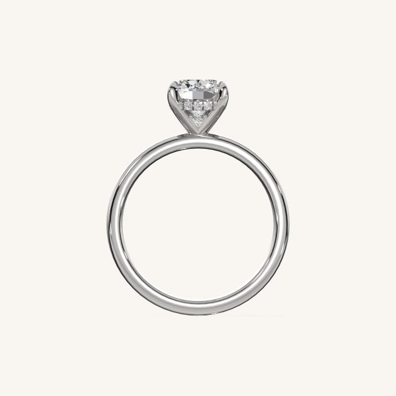 The Trelisse –Solitaire Hidden Halo Engagement Ring