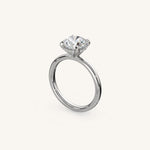 Load image into Gallery viewer, The Trelisse –Solitaire Hidden Halo Engagement Ring