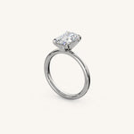 Load image into Gallery viewer, The Trelisse –Solitaire Hidden Halo Engagement Ring