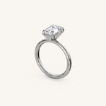 Load image into Gallery viewer, The Trelisse –Solitaire Hidden Halo Engagement Ring