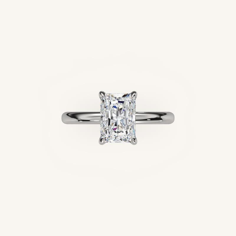 The Trelisse –Solitaire Hidden Halo Engagement Ring