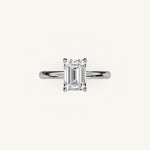 Load image into Gallery viewer, The Trelisse –Solitaire Hidden Halo Engagement Ring