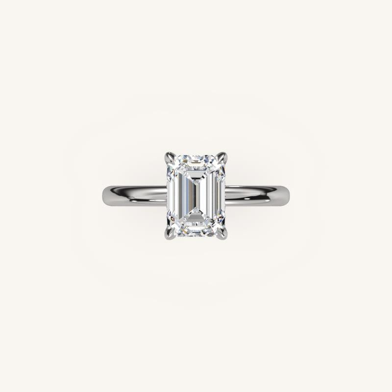 The Trelisse –Solitaire Hidden Halo Engagement Ring