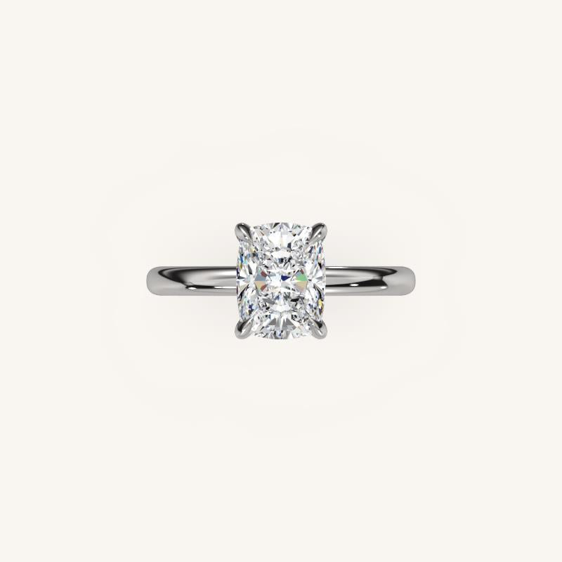 The Trelisse –Solitaire Hidden Halo Engagement Ring