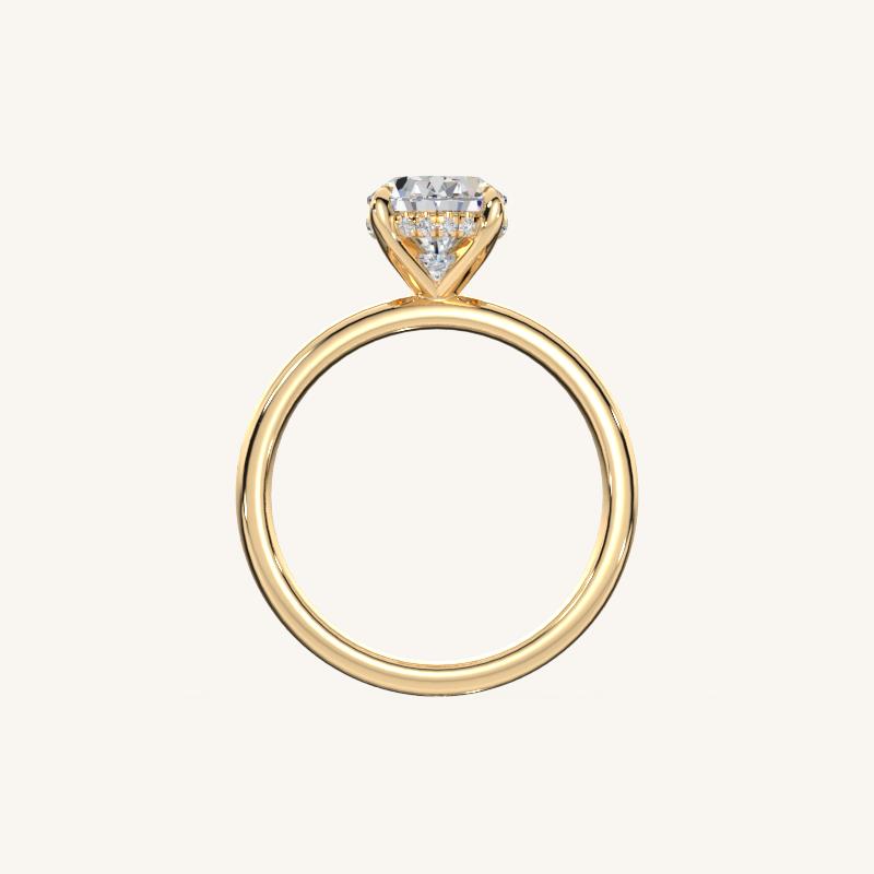 The Trelisse –Solitaire Hidden Halo Engagement Ring