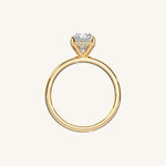Load image into Gallery viewer, The Trelisse –Solitaire Hidden Halo Engagement Ring