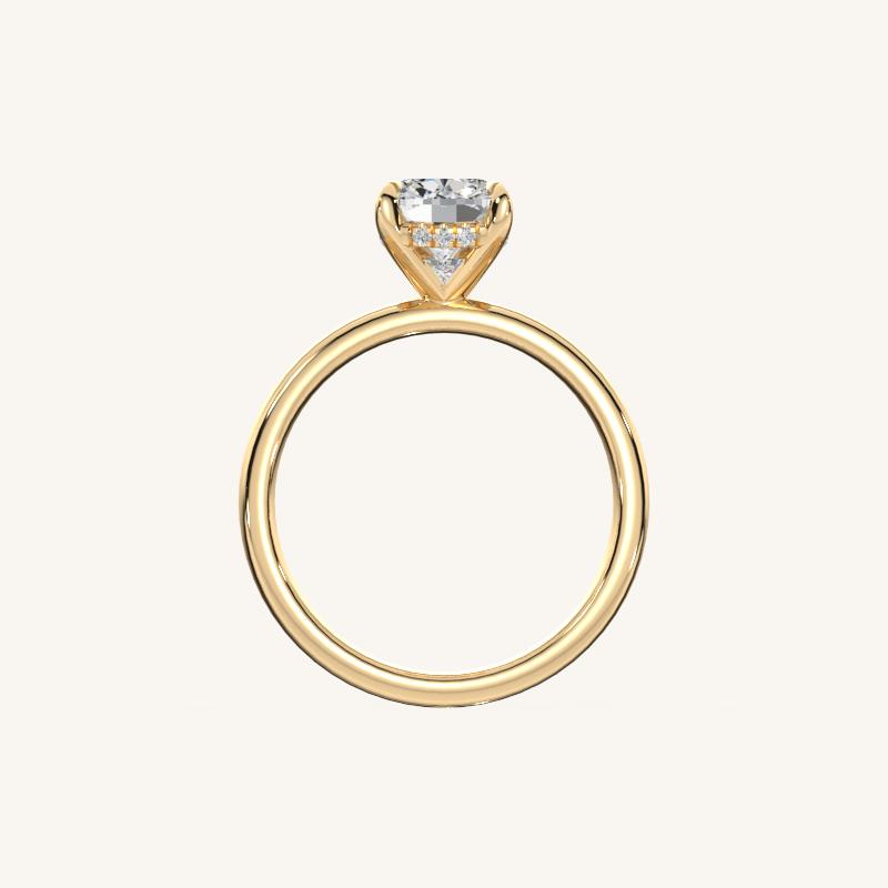 The Trelisse –Solitaire Hidden Halo Engagement Ring