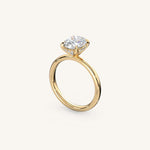 Load image into Gallery viewer, The Trelisse –Solitaire Hidden Halo Engagement Ring