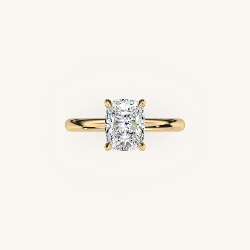 The Trelisse –Solitaire Hidden Halo Engagement Ring