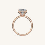 Load image into Gallery viewer, The Trelisse –Solitaire Hidden Halo Engagement Ring (E-W)