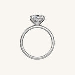 Load image into Gallery viewer, The Trelisse –Solitaire Hidden Halo Engagement Ring (E-W)