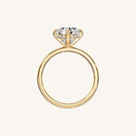 Load image into Gallery viewer, The Trelisse –Solitaire Hidden Halo Engagement Ring (E-W)