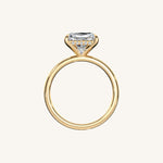 Load image into Gallery viewer, The Trelisse –Solitaire Hidden Halo Engagement Ring (E-W)
