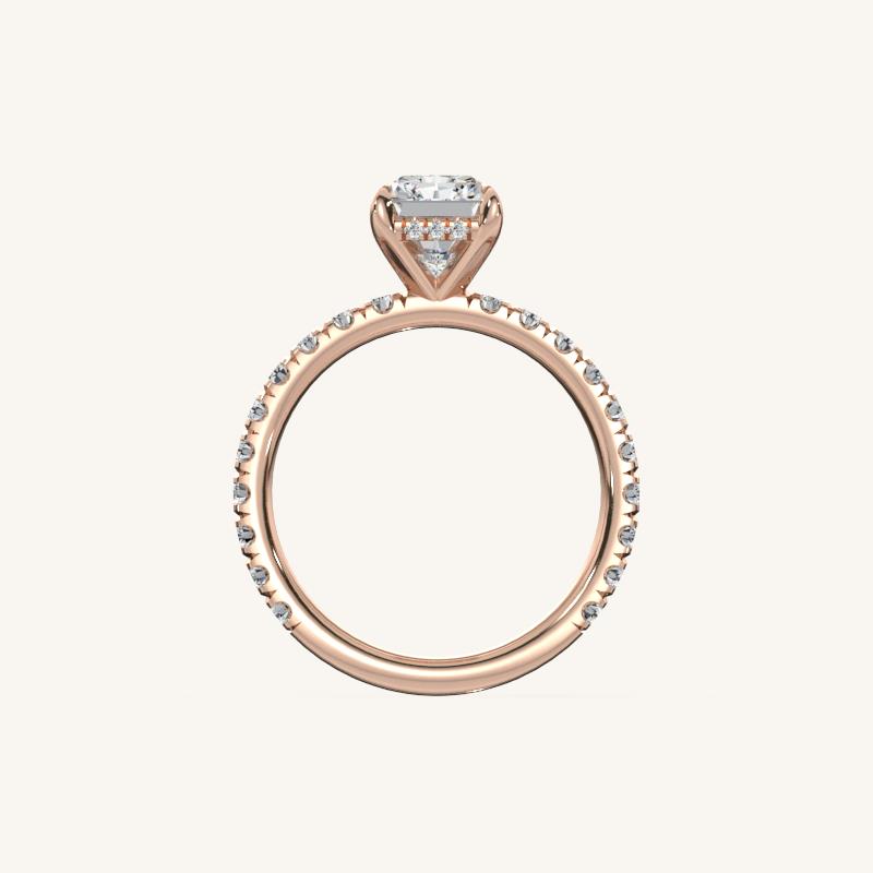 The Trelisse –Solitaire Hidden Halo Diamond Engagement Ring