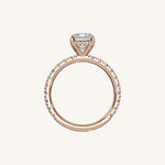 Load image into Gallery viewer, The Trelisse –Solitaire Hidden Halo Diamond Engagement Ring