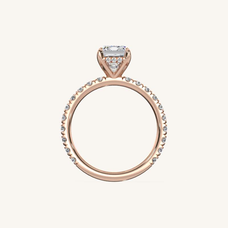 The Trelisse –Solitaire Hidden Halo Diamond Engagement Ring