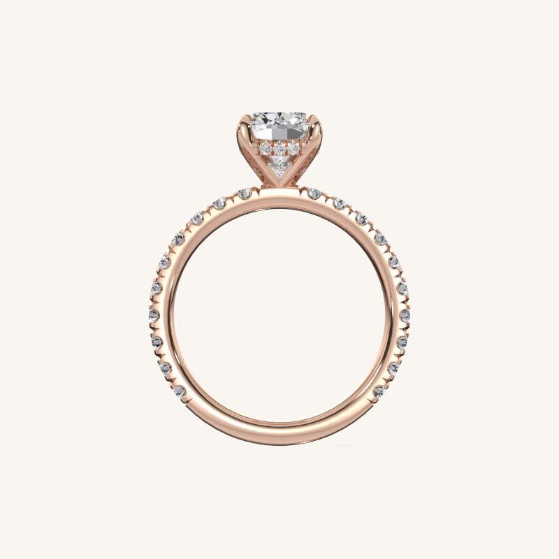 The Trelisse –Solitaire Hidden Halo Diamond Engagement Ring
