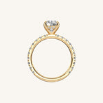 Load image into Gallery viewer, The Trelisse –Solitaire Hidden Halo Diamond Engagement Ring