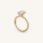 Load image into Gallery viewer, The Trelisse –Solitaire Hidden Halo Diamond Engagement Ring