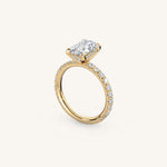 Load image into Gallery viewer, The Trelisse –Solitaire Hidden Halo Diamond Engagement Ring