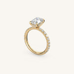 Load image into Gallery viewer, The Trelisse –Solitaire Hidden Halo Diamond Engagement Ring