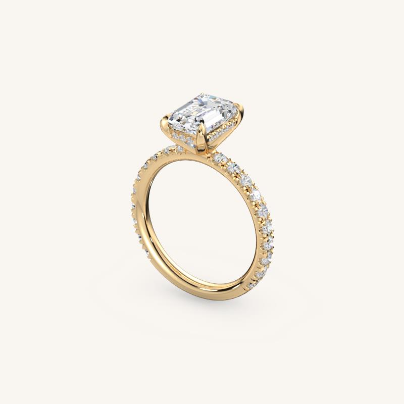 The Trelisse –Solitaire Hidden Halo Diamond Engagement Ring