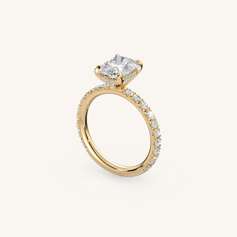 The Trelisse –Solitaire Hidden Halo Diamond Engagement Ring