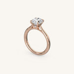 Load image into Gallery viewer, The Solienne – Cathedral Solitaire Engagement Ring