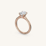 Load image into Gallery viewer, The Solienne – Cathedral Solitaire Engagement Ring