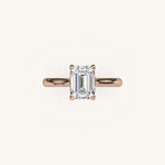 Load image into Gallery viewer, The Solienne – Cathedral Solitaire Engagement Ring