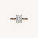 Load image into Gallery viewer, The Solienne – Cathedral Solitaire Engagement Ring