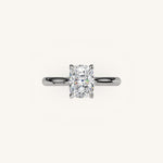 Load image into Gallery viewer, The Solienne – Cathedral Solitaire Engagement Ring