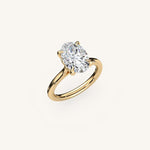 Load image into Gallery viewer, The Solienne – Cathedral Solitaire Engagement Ring (E-W)