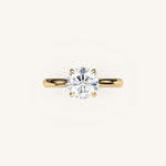 Load image into Gallery viewer, The Solienne – Cathedral Solitaire Engagement Ring