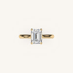 Load image into Gallery viewer, The Solienne – Cathedral Solitaire Engagement Ring