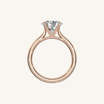 Load image into Gallery viewer, The Solienne – Cathedral Solitaire Engagement Ring (E-W)