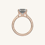 Load image into Gallery viewer, The Solienne – Cathedral Solitaire Engagement Ring (E-W)